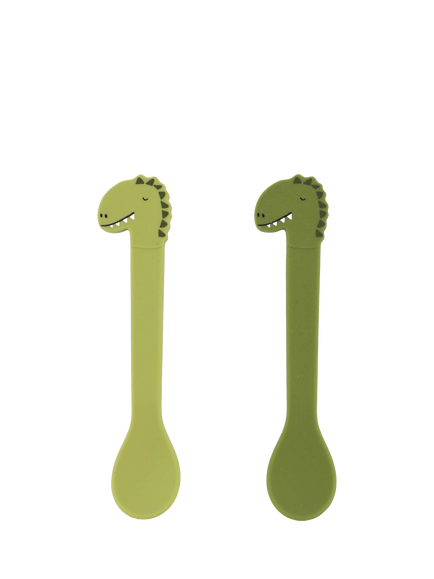 Trixie Mr. Dino Silicone Spoons, Set of 2, Multi