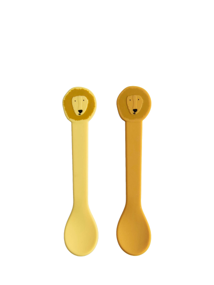Trixie Mr. Lion Silicone Spoons, Set of 2, Multi