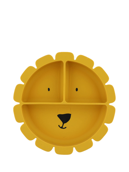 Trixie Mr. Lion Silicone Suction Sectional Plate, Multi