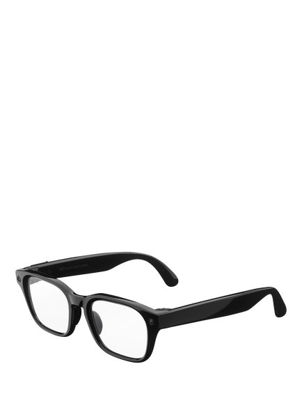 Meta Adventurer Glasses, Classic Black, Clear Lens, Black