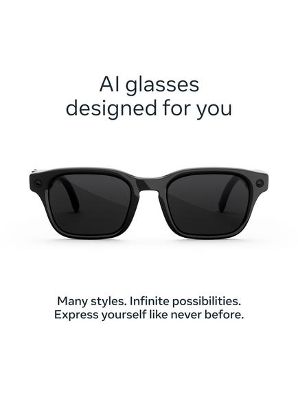 Meta Adventurer Glasses, Classic Black, Transitions Grey Lens - view 2, Black