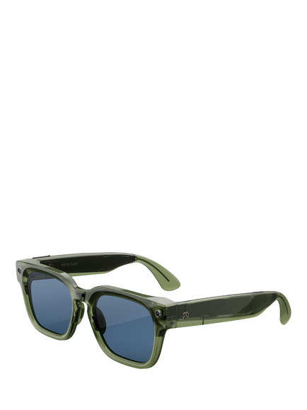 Meta Fury Glasses, Racing Green, Light Blue Atlantic Lens, Green