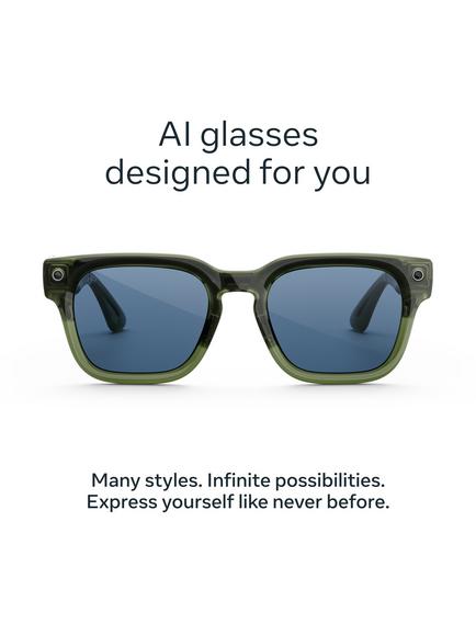 Meta Fury Glasses, Racing Green, Light Blue Atlantic Lens - view 2, Green
