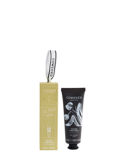 Cowshed The Palm Suite Restore Hand Cream 50ml Ornament Gift Set - view 2, Clear Clear