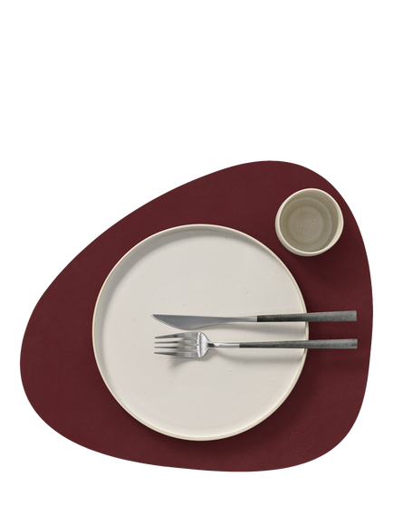 LIND DNA Nupo Curve Placemat - view 2, Burgundy