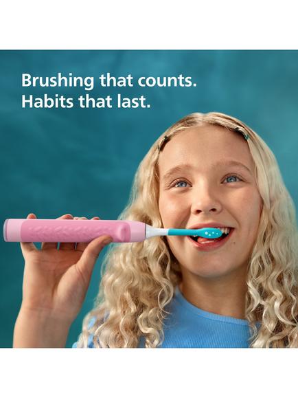 Philips Sonicare for Kids HX6600/41 Smart Electric Toothbrush, Pink - view 2, Pink
