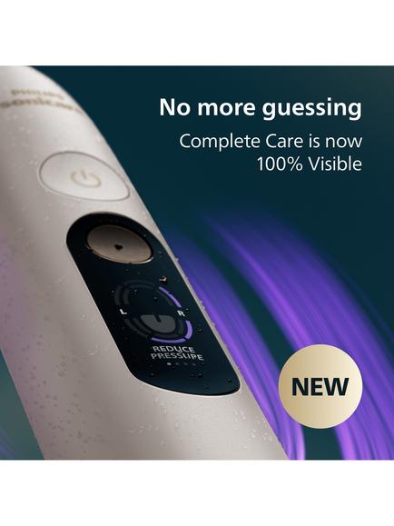 Philips Sonicare HX8513 DiamondClean 8500 Electric Toothbrush with Charging Glass & Travel Case, White - view 2, White