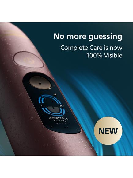 Philips Sonicare HX9213 DiamondClean 9000 Electric Toothbrush with Charging Glass & Travel Case, Rose - view 2, Rose