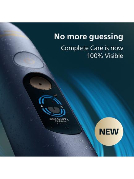 Philips Sonicare HX9813 DiamondClean 9900 Prestige Electric Toothbrush with Charging Glass & Travel Case, Sonic Blue - view 2, Sonic Blue