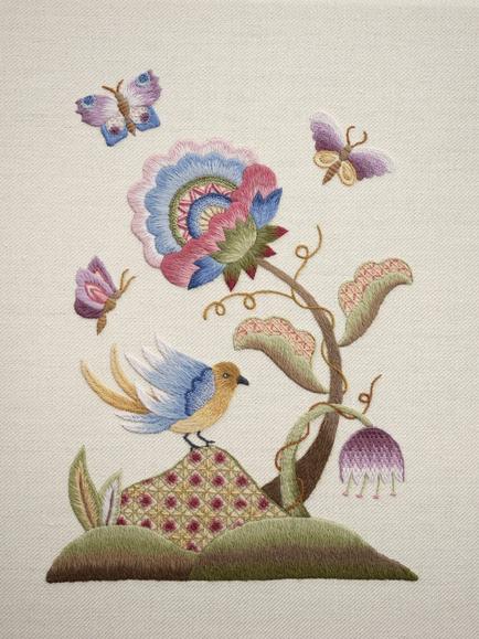 Royal School of Needlework Little Bird and Butterfly Embroidery Kit, Multi