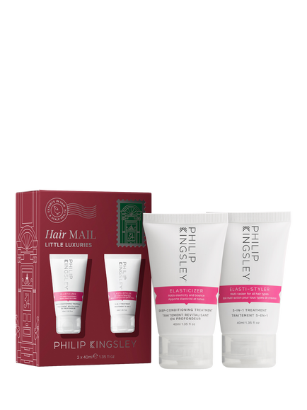 Philip Kingsley Hair Mail Little Luxuries Stocking Filler Haircare Gift Set, 2 x 40ml, Clear