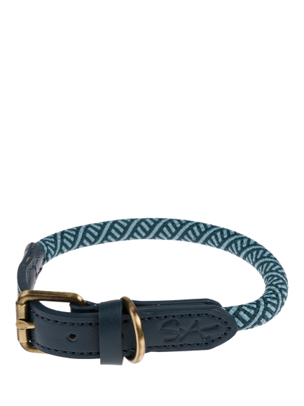 Sophie Allport Rope Collar, Teal, Medium, Teal