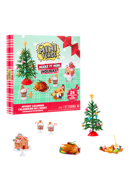 MGA's Miniverse Make It Mini Holiday Advent Calendar Modelling Kit, Multi