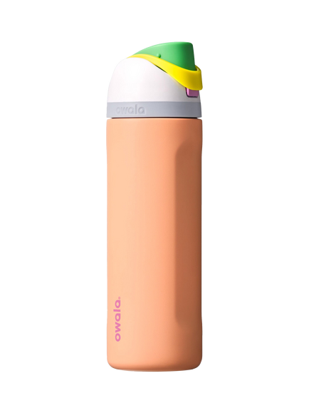 Owala FreeSip Leak-Proof Stainless Steel Drinks Bottle, 710ml, Peachy Keen, Peachy Keen