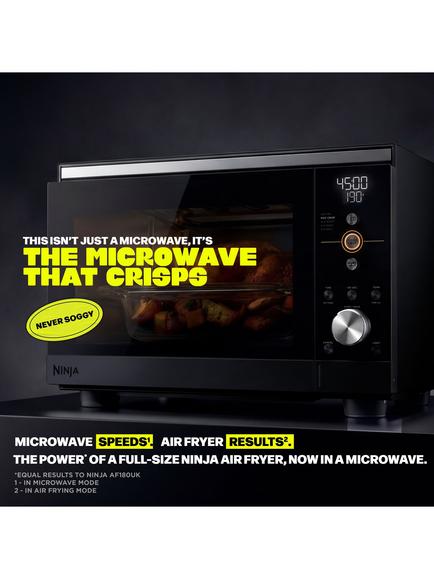 Ninja MWO MW101UKBK CRISPi Microwave and Air Fryer, Black - view 2, Black