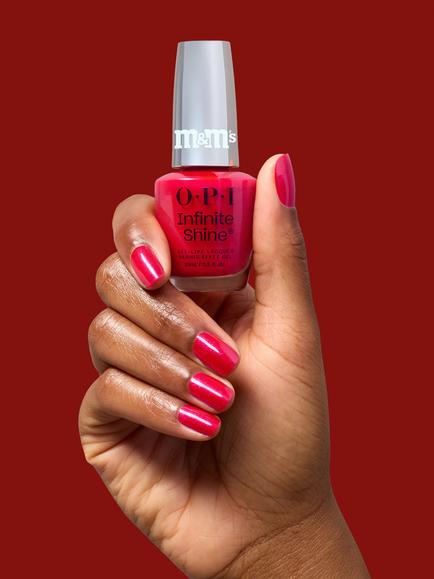 OPI x M&M's Limited Edition Holiday Collection Infinite Shine Nail Polish - view 2, Bite Sized