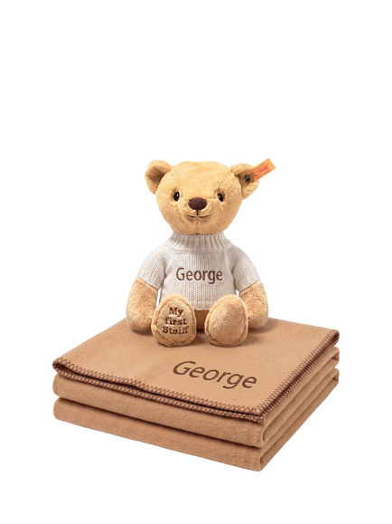 Babyblooms Personalised My First Steiff Gift Set, Multi