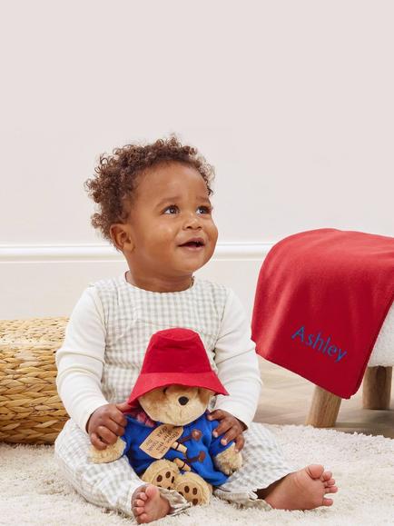 Babyblooms Personalised Fleece Blanket with Paddington Soft Toy & Book Collection Gift Set - view 2, Multi