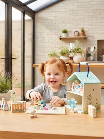 Babyblooms Personalised Peter Rabbit Play Set & Soft Toy Gift Set - view 2, Multi