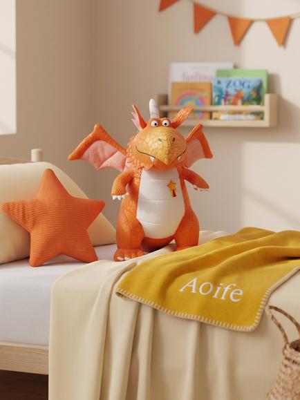 Babyblooms Personalised Fleece Blanket with Zog Soft Toy & Book Gift Set - view 2, Multi