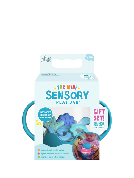 Glo Pals Mini Sensory Play Jar Gift Set, Blue, Multi