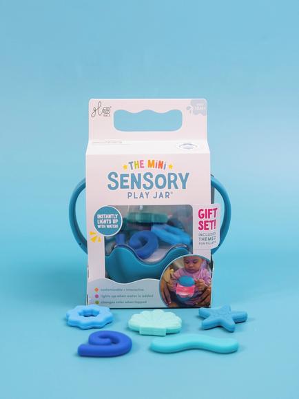 Glo Pals Mini Sensory Play Jar Gift Set, Blue - view 2, Multi