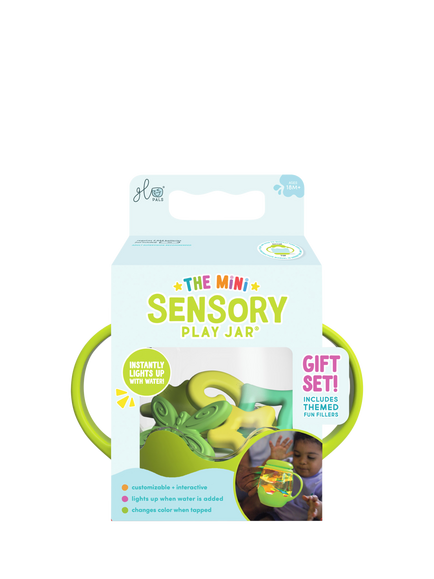 Glo Pals Mini Sensory Play Jar Gift Set, Green, Multi