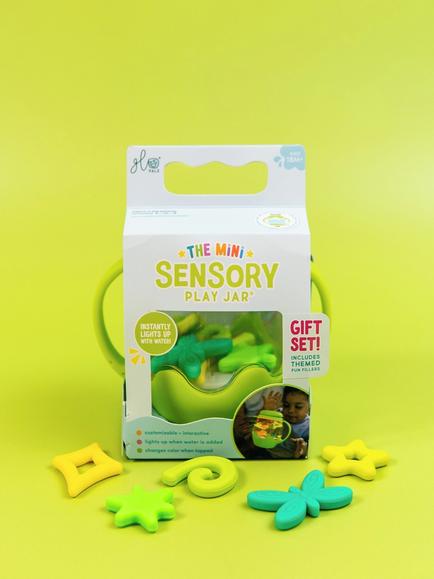 Glo Pals Mini Sensory Play Jar Gift Set, Green - view 2, Multi
