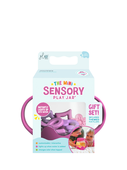Glo Pals Mini Sensory Play Jar Gift Set, Pink, Multi