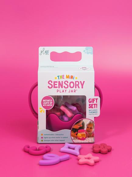Glo Pals Mini Sensory Play Jar Gift Set, Pink - view 2, Multi