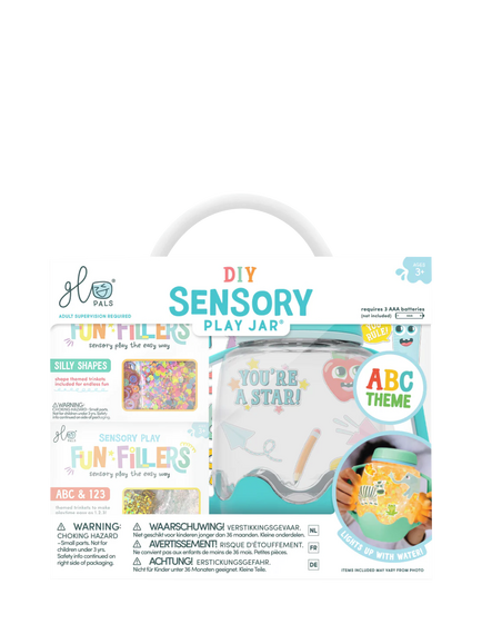 Glo Pals ABC DIY Sensory Play Jar Gift Set, Multi