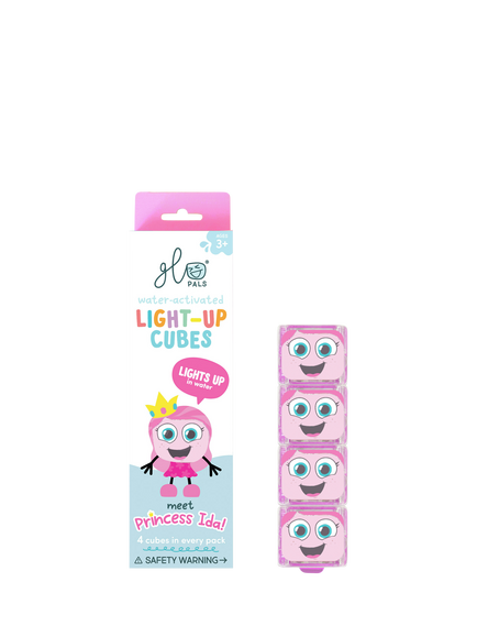 Glo Pals Ida Light Up Cubes, Pack of 4, Pink, Multi