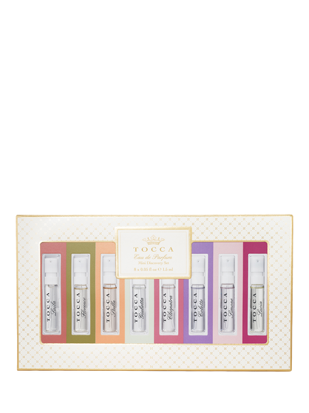 TOCCA Mini Discovery Set Eau de Parfum Fragrance Gift Set, 8 x 1.5ml, 