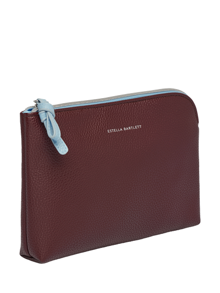 Estella Bartlett Zipped Jewellery Pouch, Brown - view 2, Brown