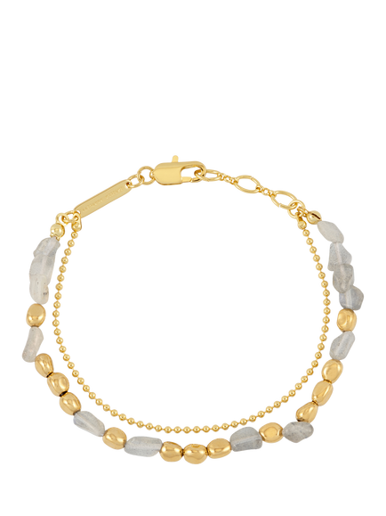 Estella Bartlett EDIT Labrodite Chain Bracelet, Gold, Gold