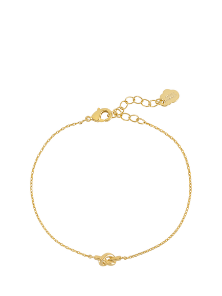 Estella Bartlett Love Knot Chain Bracelet, Gold, Gold