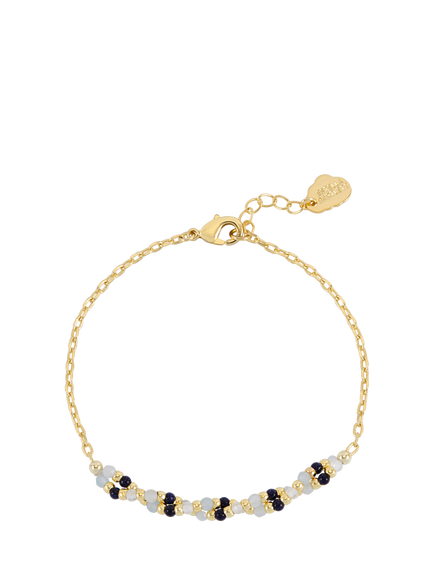 Estella Bartlett Twist Gemstone Bracelet, Gold, Gold