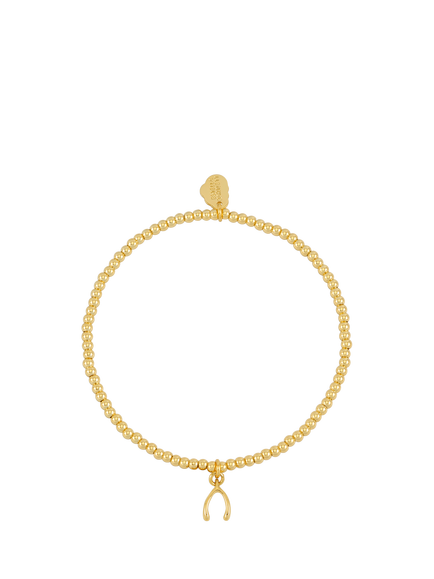 Estella Bartlett Lucky Wishbone Bracelet, Gold, Gold