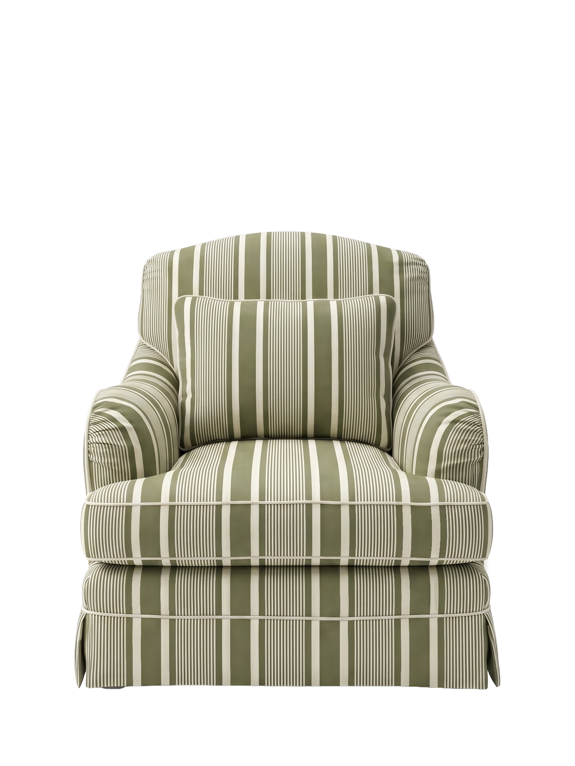 Felix II Range, John Lewis x Sophie Conran Felix II Armchair, Deauville Stripe Spring Green