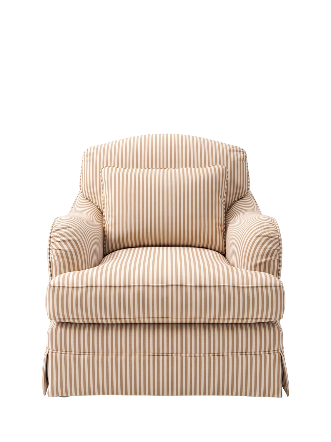 Felix II Range, John Lewis x Sophie Conran Felix II Armchair, Quill Stripe Natural