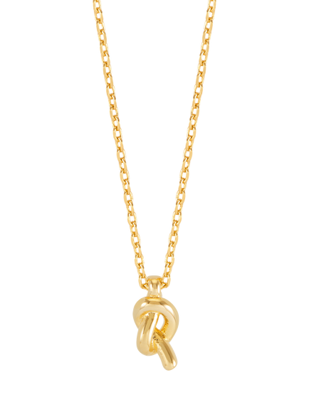 Estella Bartlett Love Knot Necklace, Gold, Gold