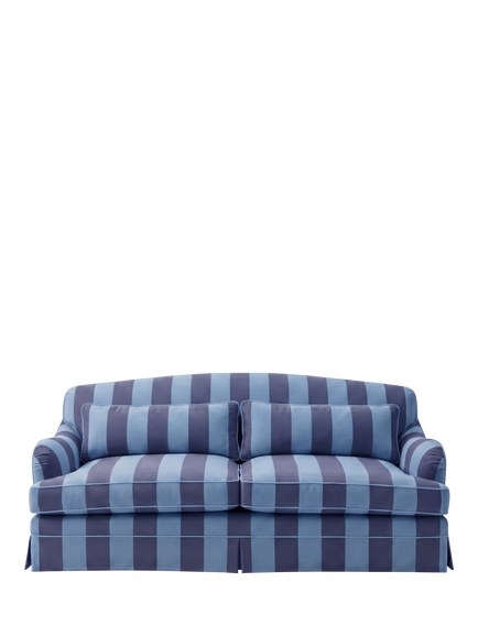 John Lewis x Sophie Conran Felix II Large 4 Seater Sofa, Coastal Blue Stripe