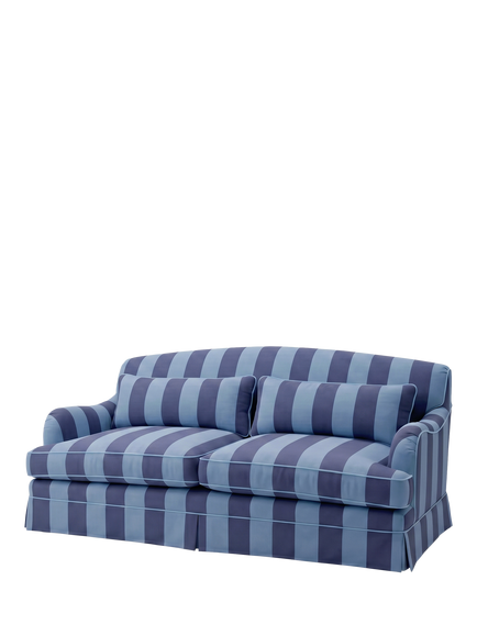 John Lewis x Sophie Conran Felix II Large 4 Seater Sofa - view 2, Coastal Blue Stripe