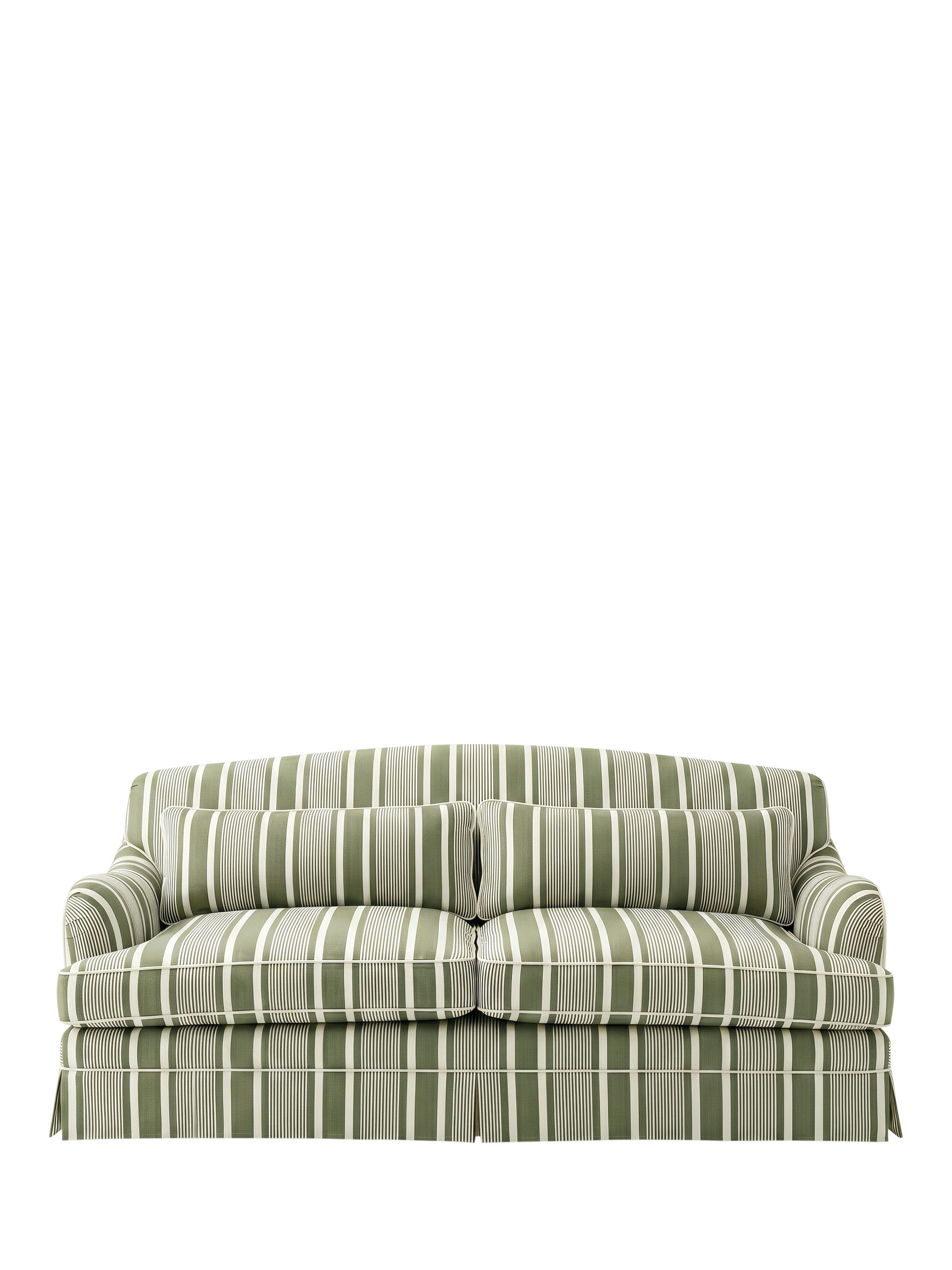 Felix II Range, John Lewis x Sophie Conran Felix II Large 4 Seater Sofa, Deauville Stripe Spring Green