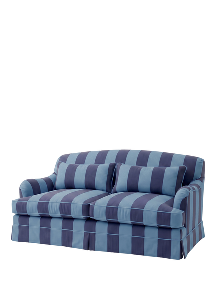 John Lewis x Sophie Conran Felix II Medium 3 Seater Sofa - view 2, Coastal Blue Stripe