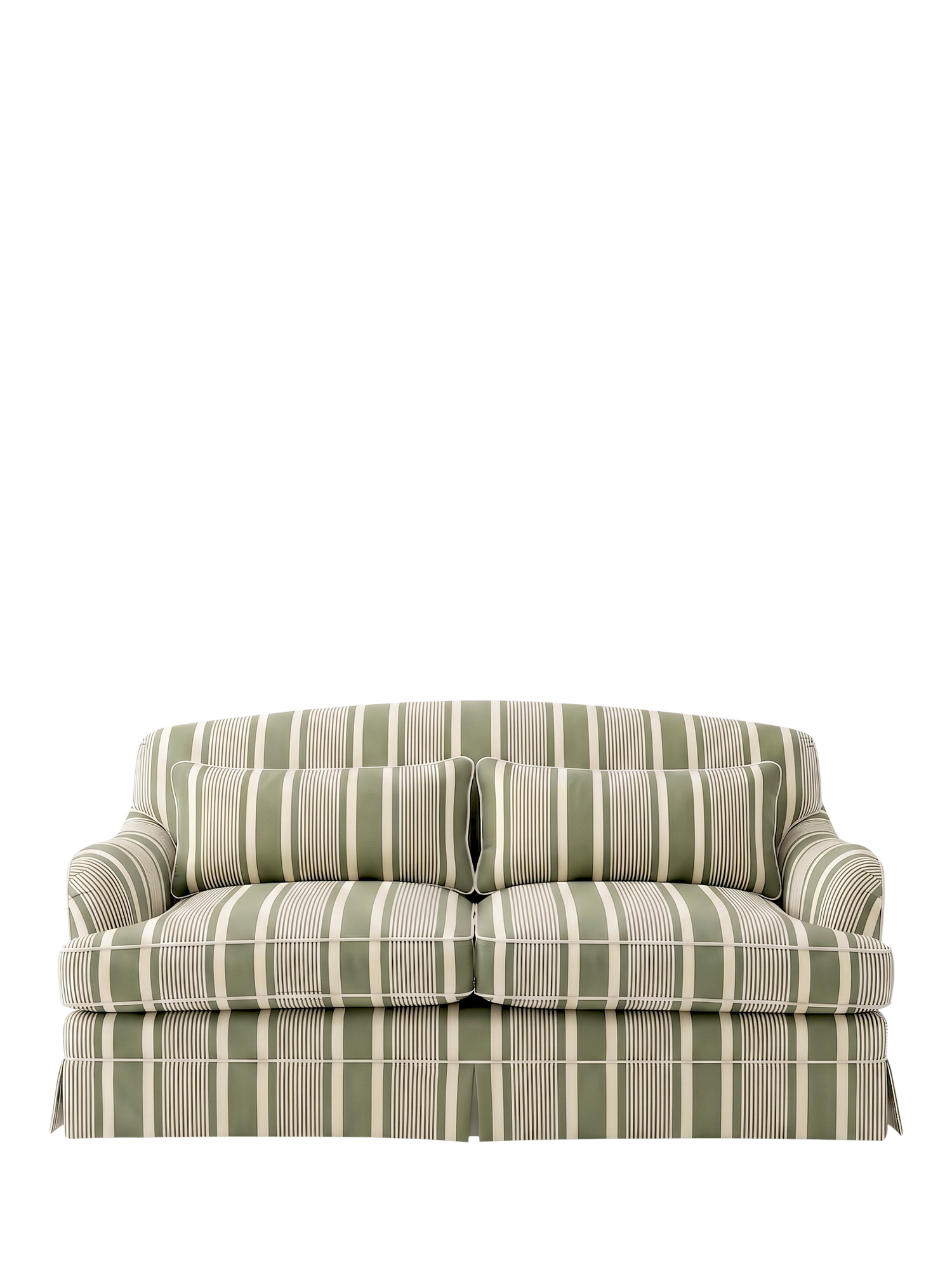 Felix II Range, John Lewis x Sophie Conran Felix II Medium 3 Seater Sofa, Deauville Stripe Spring Green