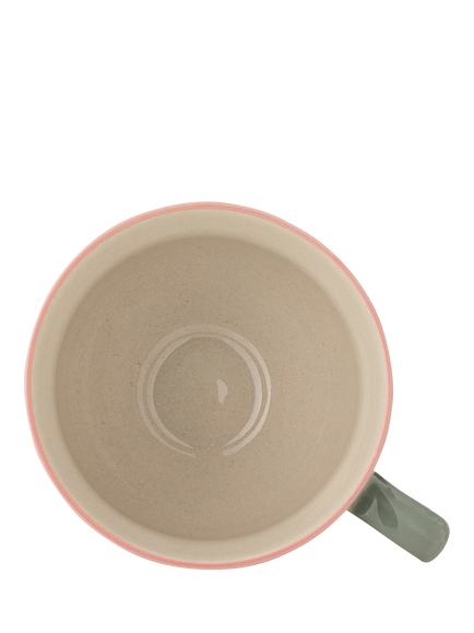 Bloomingville Rosalynde Hand-Painted Stoneware Mug, 400ml, Green - view 2, Green