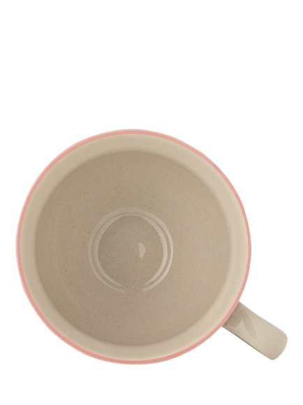 Bloomingville Rosalynde Hand-Painted Stoneware Mug, 400ml, White - view 2, White