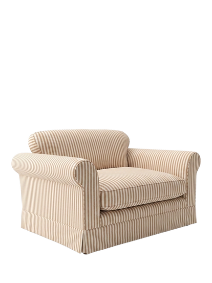 John Lewis x Sophie Conran Salthrop Snuggler - view 2, Quill Stripe Natural