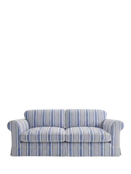 John Lewis x Sophie Conran Salthrop Large 3 Seater Sofa, Deauville Stripe Cornish Blue